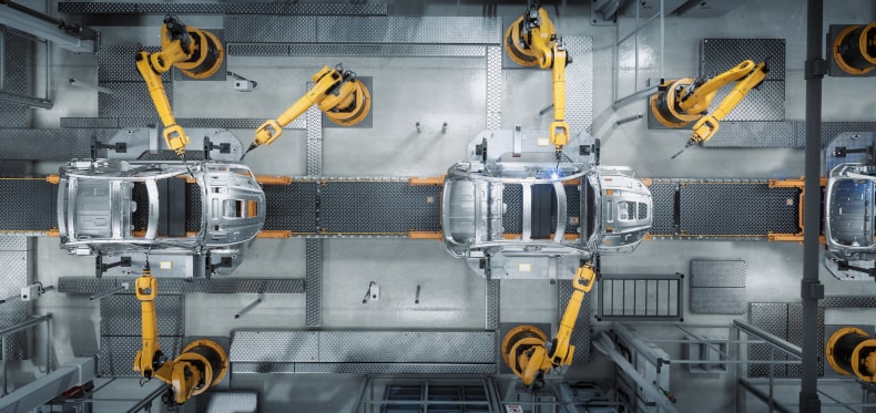 cars being manufactured