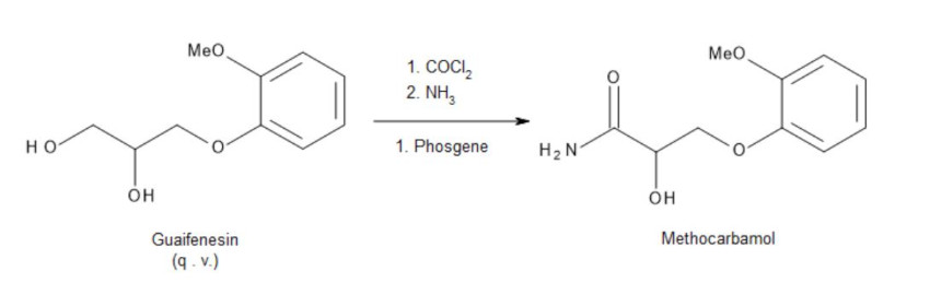 Methylcarbamol structure