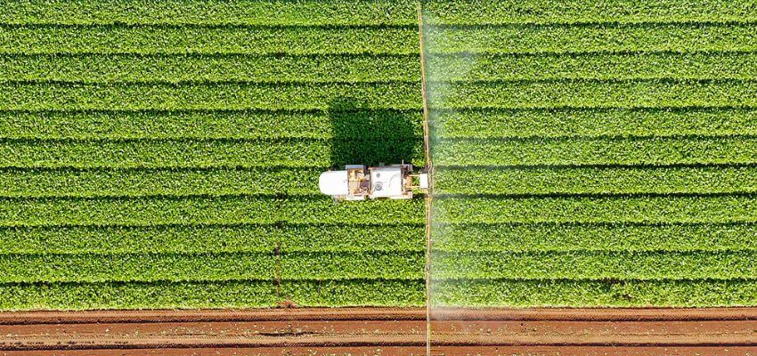 Tractor Spraying Pesticides